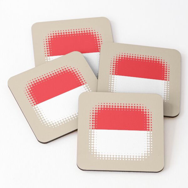 Item preview, Flag of Indonesia - Retro designed and sold by pixelinga.