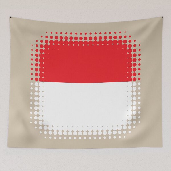Item preview, Flag of Indonesia - Retro designed and sold by pixelinga.