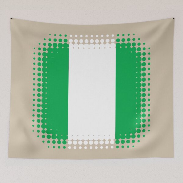 Item preview, Flag of Nigeria - Retro designed and sold by pixelinga.