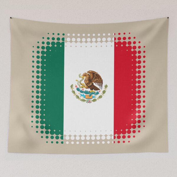 Artikelvorschau, Flag of Mexico - Retro entworfen und verkauft von pixelinga.