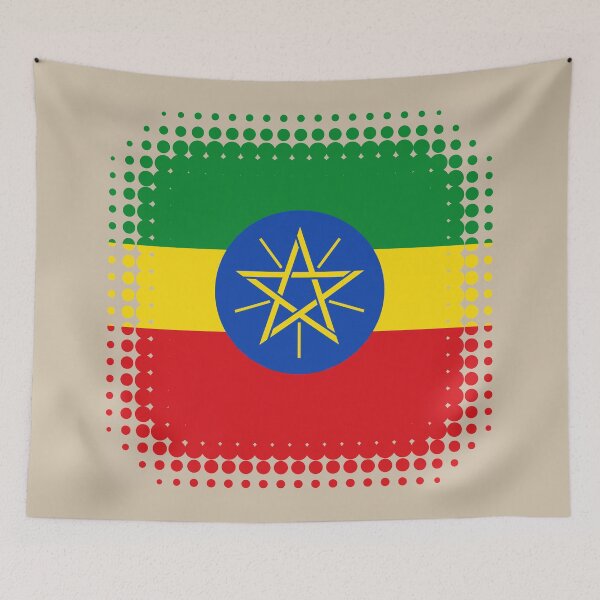 Item preview, Flag of Ethiopia - Retro designed and sold by pixelinga.