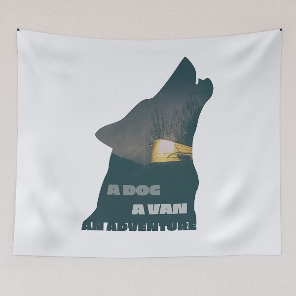 Artikelvorschau, A Dog A Van An Adventure entworfen und verkauft von lifestyleCloths.