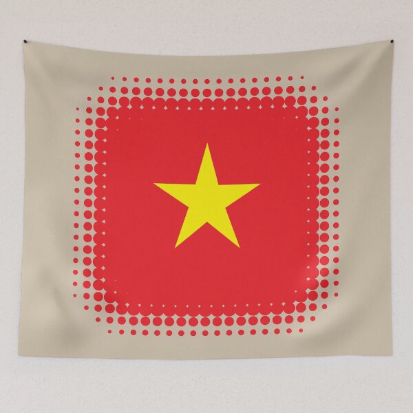 Item preview, Flag of Vietnam - Retro designed and sold by pixelinga.