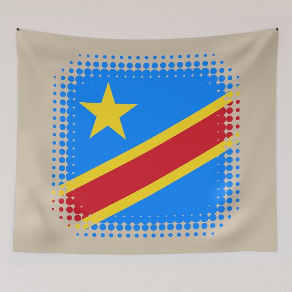 Item preview, Flag of Democratic Republic of the Congo - Retro designed and sold by pixelinga.