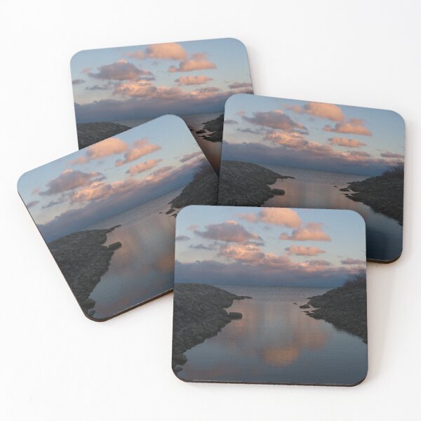 Item preview, Pink and Blue Serenity - a Lakefront Stillness  designed and sold by Georgia Mizuleva.
