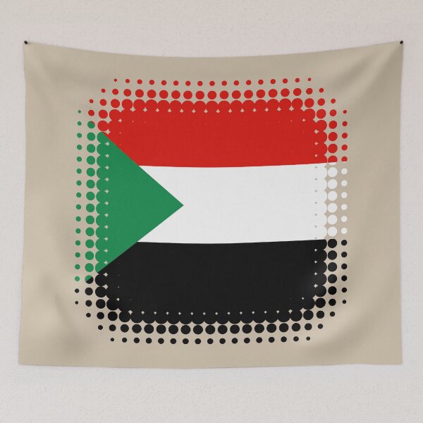 Item preview, Flag of Sudan - Retro designed and sold by pixelinga.
