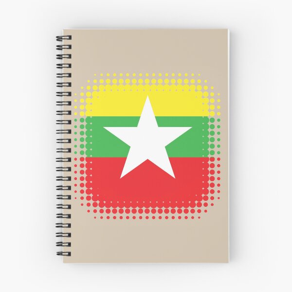 Item preview, Flag of Myanmar - Retro designed and sold by pixelinga.