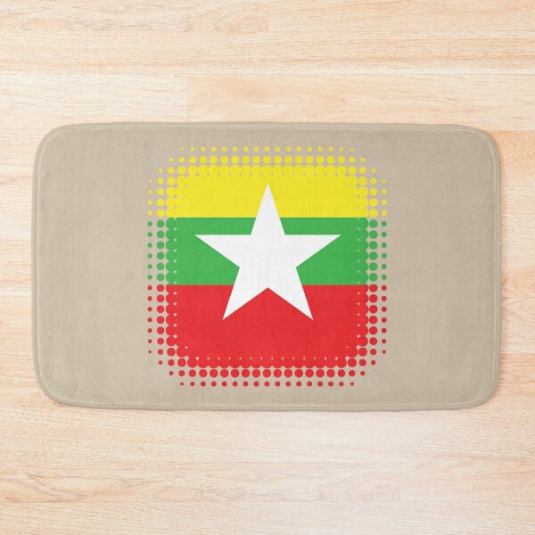 Item preview, Flag of Myanmar - Retro designed and sold by pixelinga.