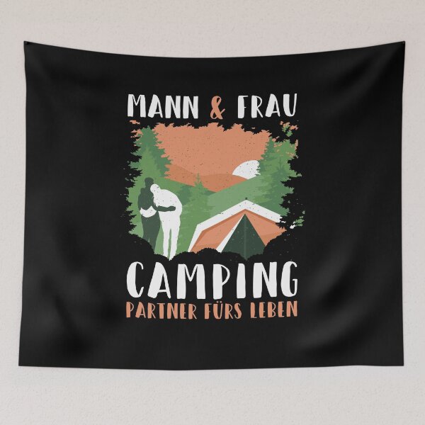 Item preview, Man and woman camping partners for life designed and sold by AaaleXX.