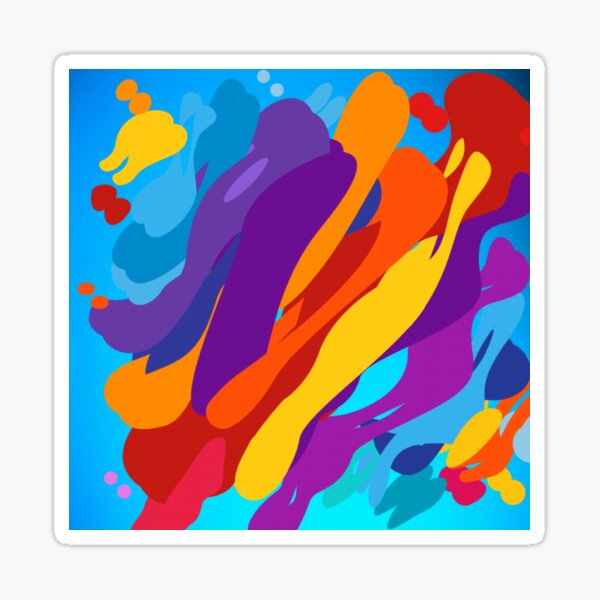 colourfull design for special occassion Sticker