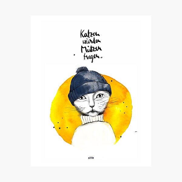 Poster WallArt "Cats would wear hats" Photographic Print