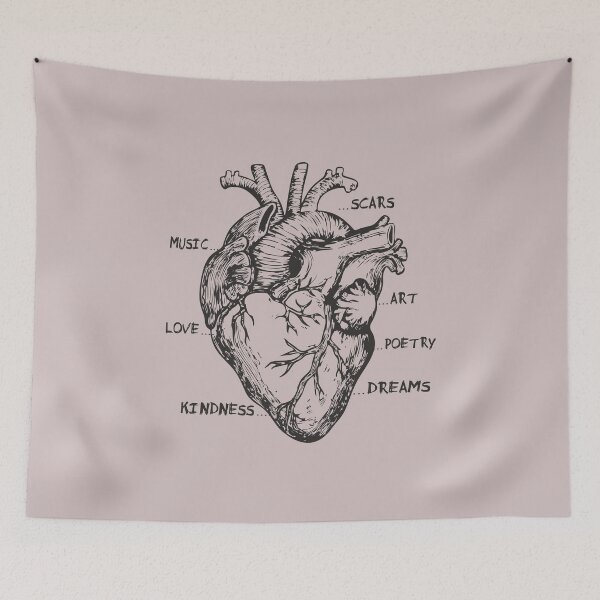 Item preview, Anatomical Heart Artistic Human Heart Doctors Medical Student Gift designed and sold by alenaz.