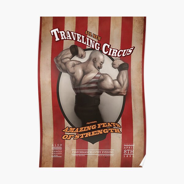 Circus Strongman Poster