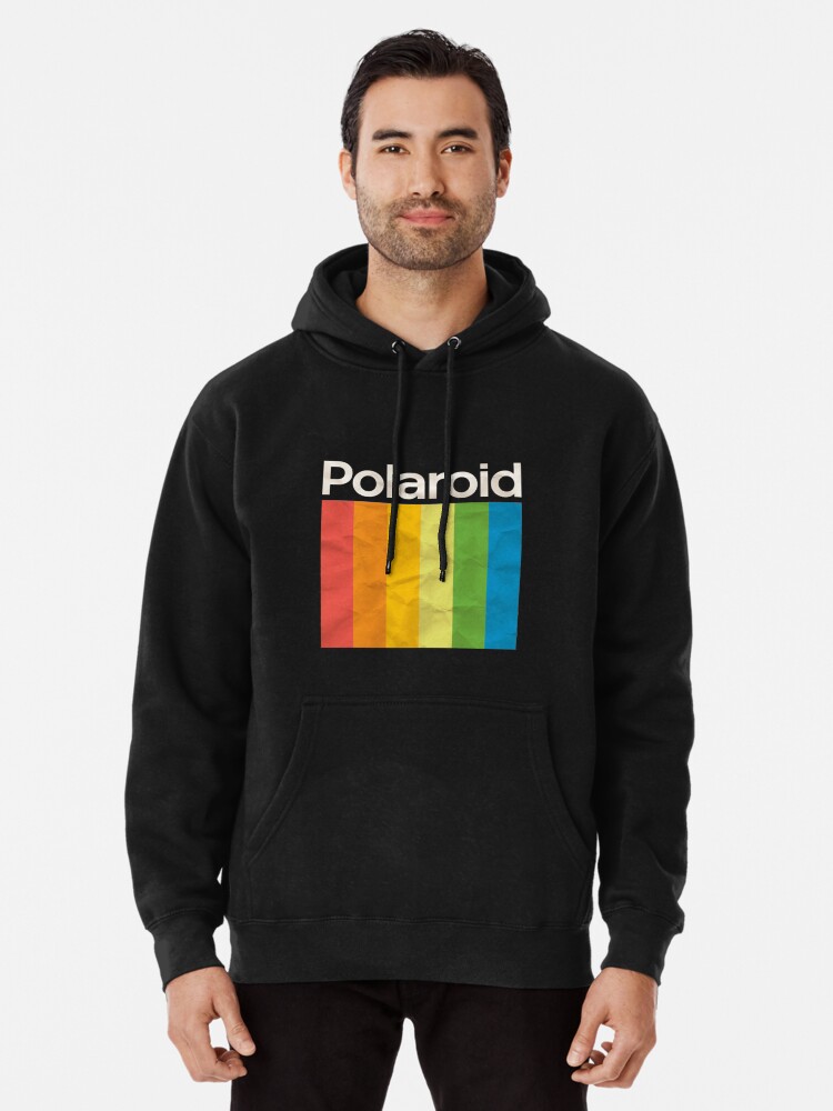 polaroid hoodie black