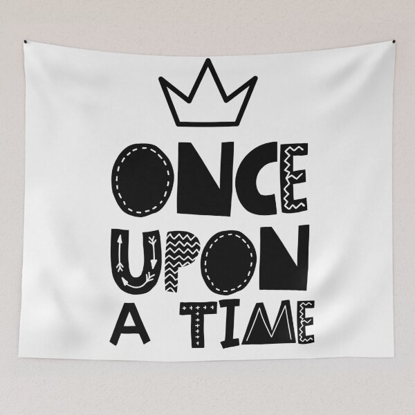 Item preview, Once Upon a Time Quote Scandinavian Style Cute Cool Typogrphy   designed and sold by vanessavolk.