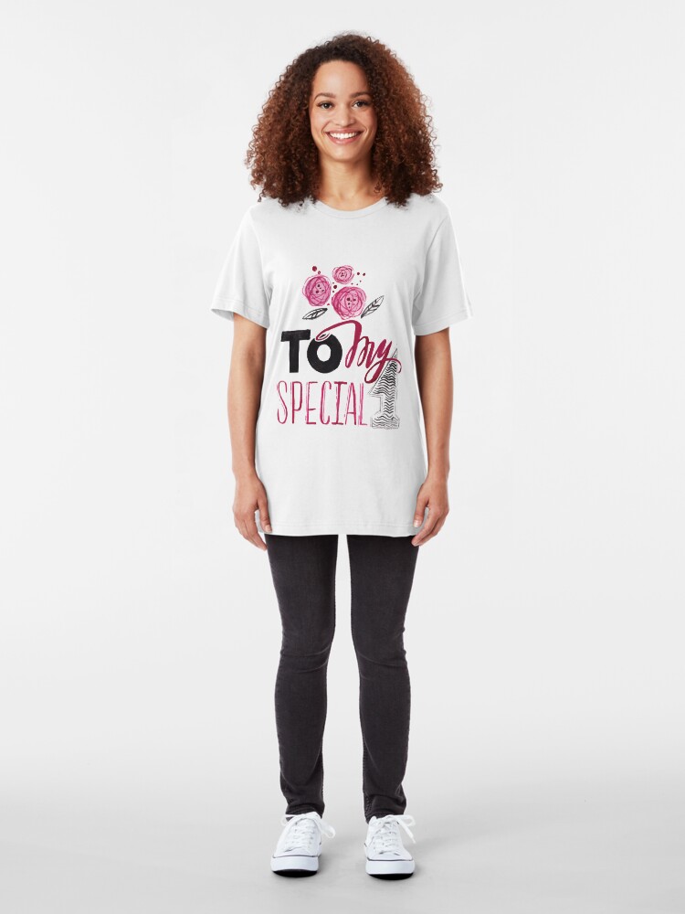 Alternate view of For boyfriend / girlfriend,to my special Slim Fit T-Shirt