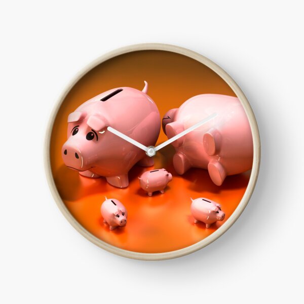 Item preview, Cute Family of Piggy Banks 3D Cartoon Characters designed and sold by cookymunster.