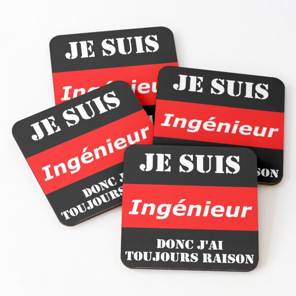 Item preview, Je suis ingénieur donc j'ai toujours raison designed and sold by El-Farouk.