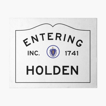Artikel-Vorschau von Betreten von Holden Massachusetts - Straßenschild des Commonwealth von Massachusetts, designt und verkauft von NewNomads.