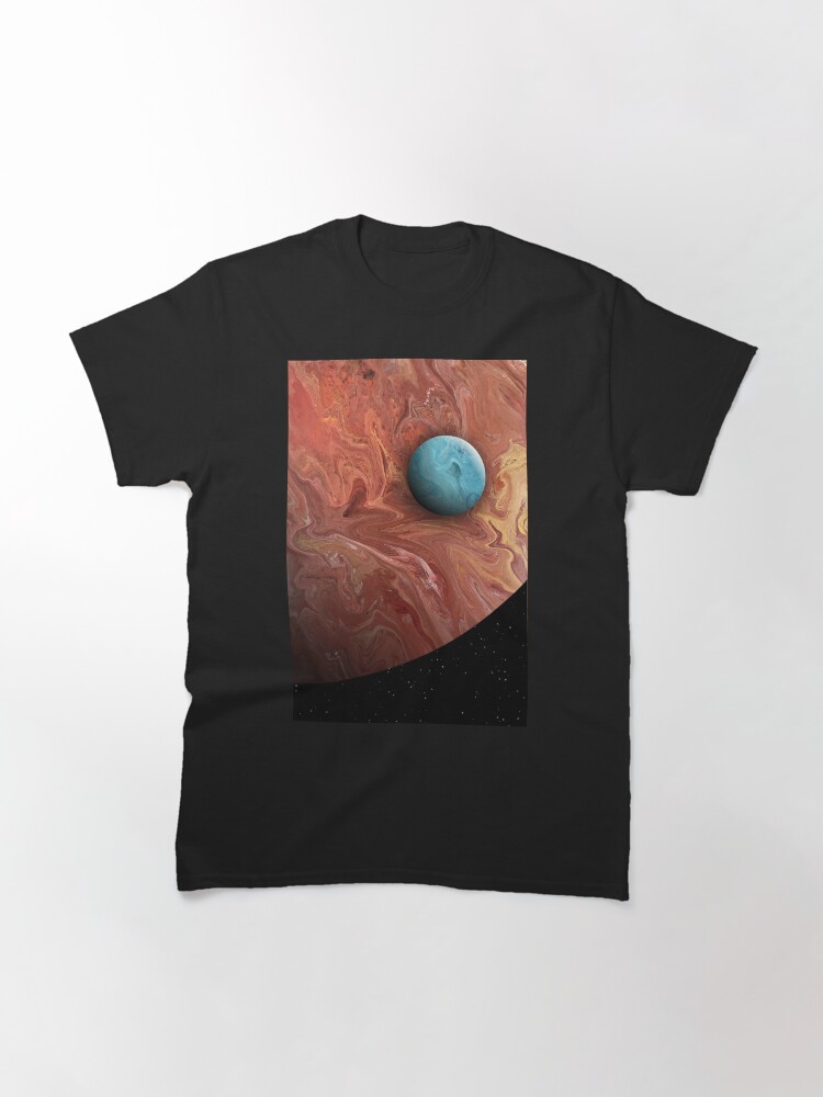 Alternate view of Blue Moon: planet art Classic T-Shirt