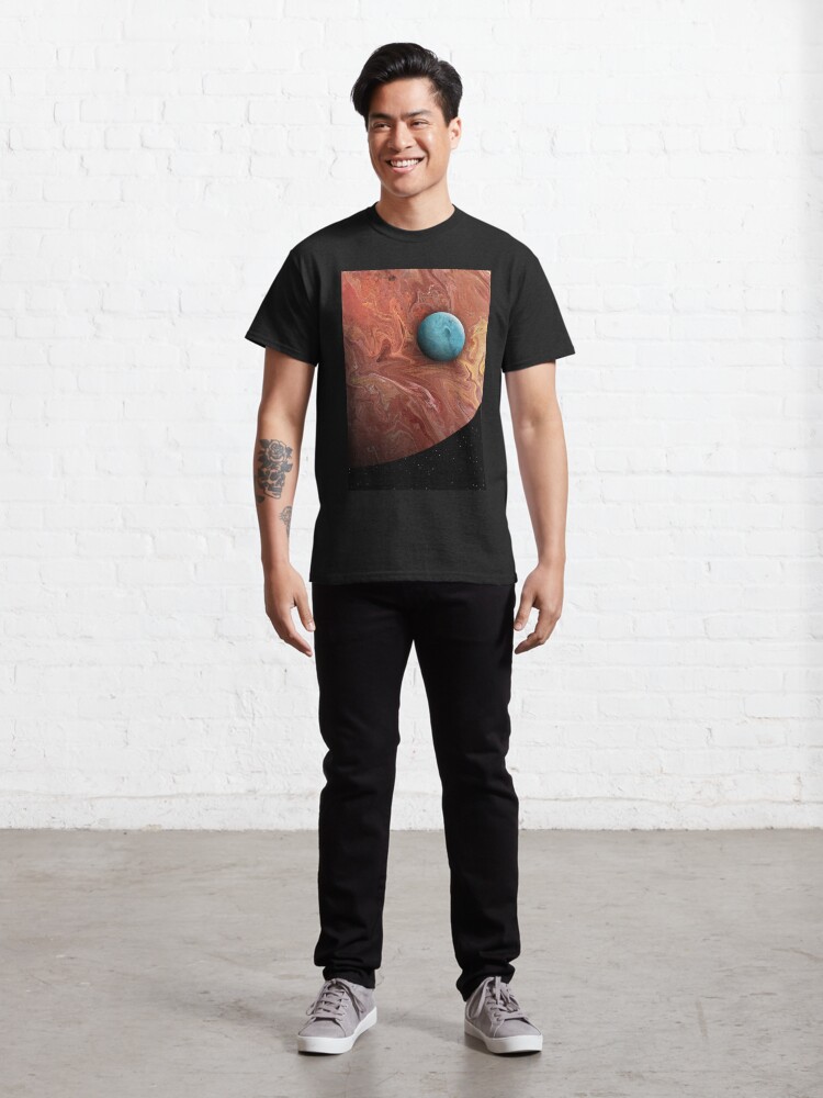 Alternate view of Blue Moon: planet art Classic T-Shirt