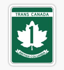 British Columbia, Trans-Canada Highway Sign Sticker