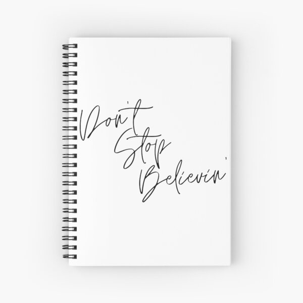 Item preview, "Don't Stop Believin'" Calligraphy Graphic Art designed and sold by a-krish2003.