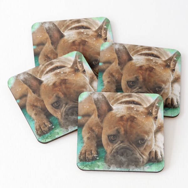 Item preview, Cute Bulldog puppy watercolour effect designed and sold by Gerald Waters.