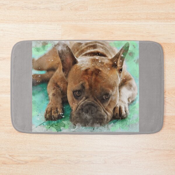 Item preview, Cute Bulldog puppy watercolour effect designed and sold by Gerald Waters.