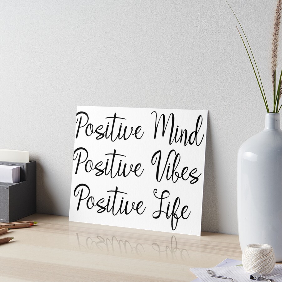 Positive Mind, Positive Vibes, Positive Graphic by han.dhini · Creative  Fabrica