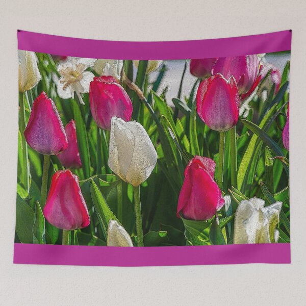 Item preview, Pink And White Tulips Painterly designed and sold by mljdwhite.