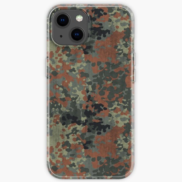 German Flecktarn Camouflage iPhone Soft Case
