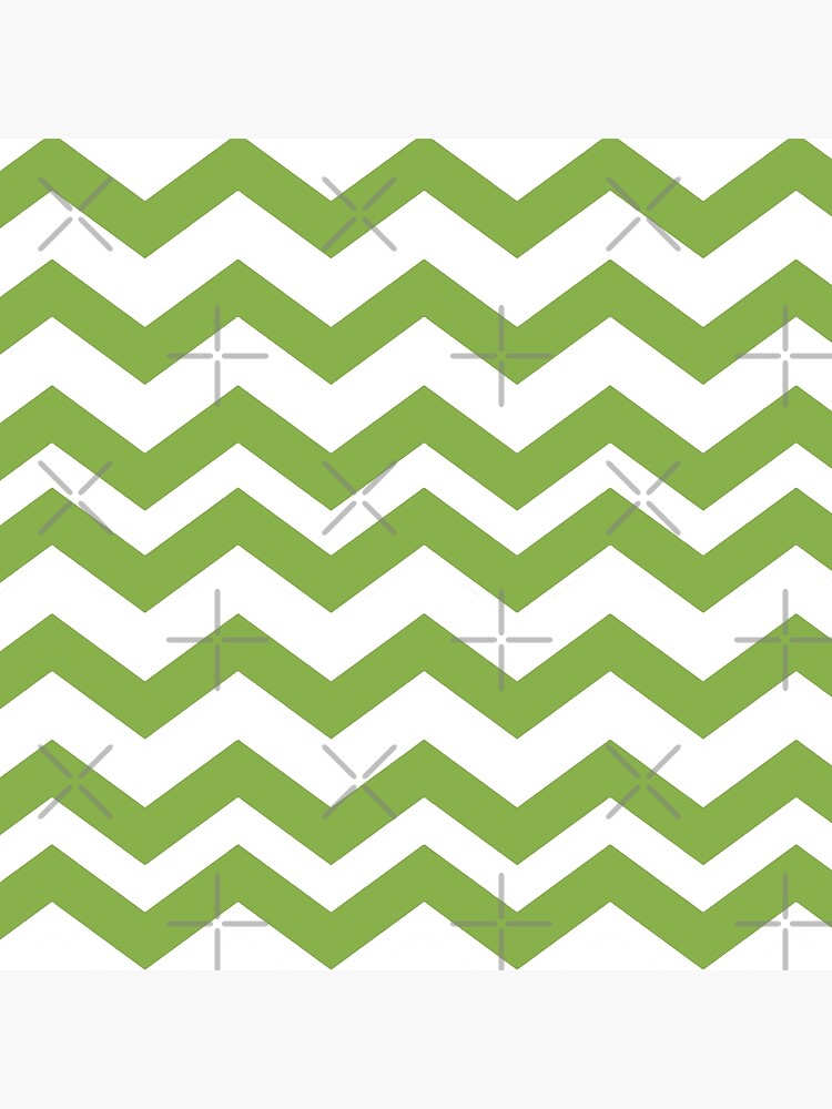 Thumbnail 4 of 4, Pillow, GREENERY CHEVRON ZIG ZAG  PATTERN - BY OZCUSHIONSTOO designed and sold by ozcushionstoo.