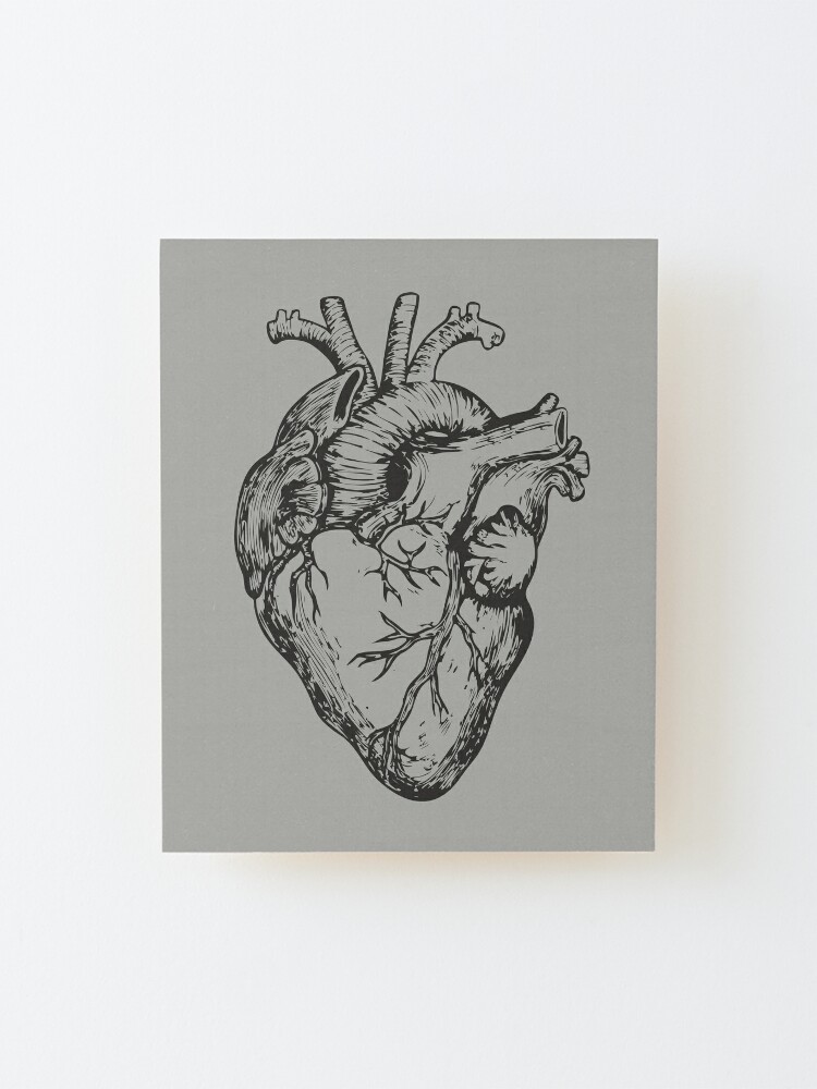 Computer graphic drawn human heart imitating pencil sketch Stock Vector |  Adobe Stock