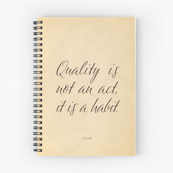 Item preview, Quality is not an act, it is a habit - Aristotle designed and sold by calligraphygfx.