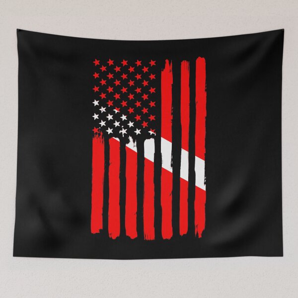 Item preview, Diving USA Flag designed and sold by 4tomic.