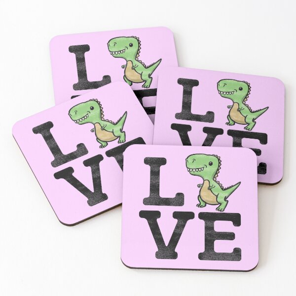 Item preview, Dinosaur Love Cute Cartoon T Rex Image Art Vintage Gifts designed and sold by SteamerTees.