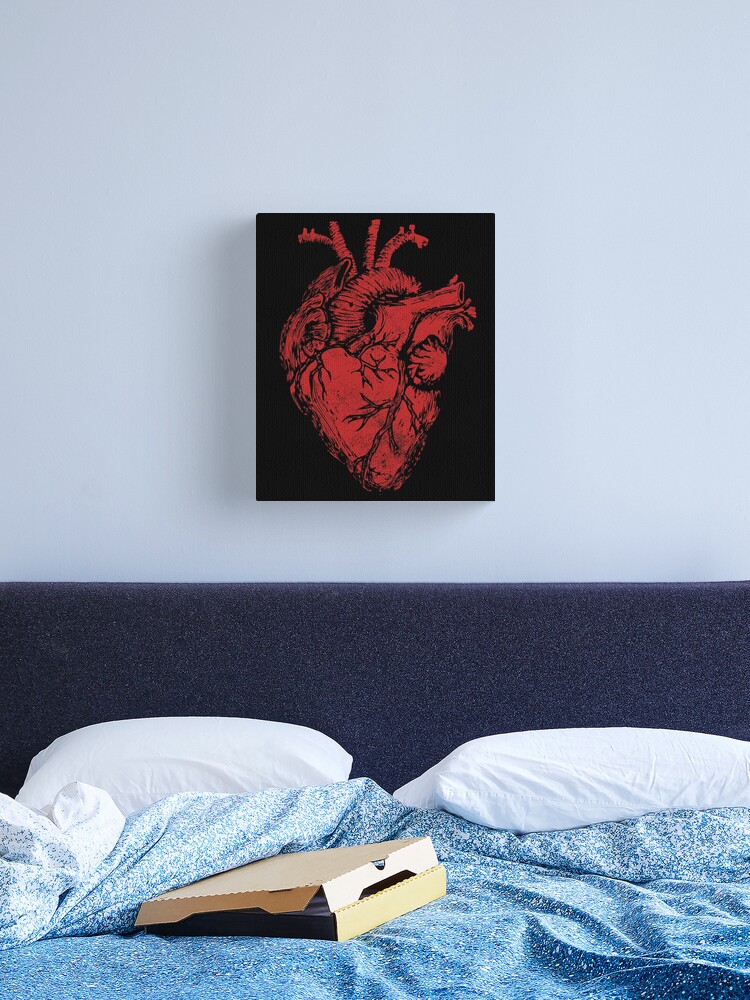 Canvas Wrap, Love Is A Battlefield, fashion Anatomical Art, Anatomical Heart Decor