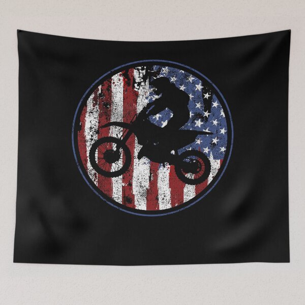 Item preview, Motocross USA Flag designed and sold by 4tomic.