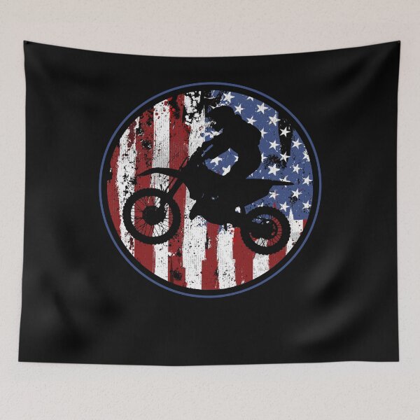 Item preview, Motocross USA Flag designed and sold by 4tomic.