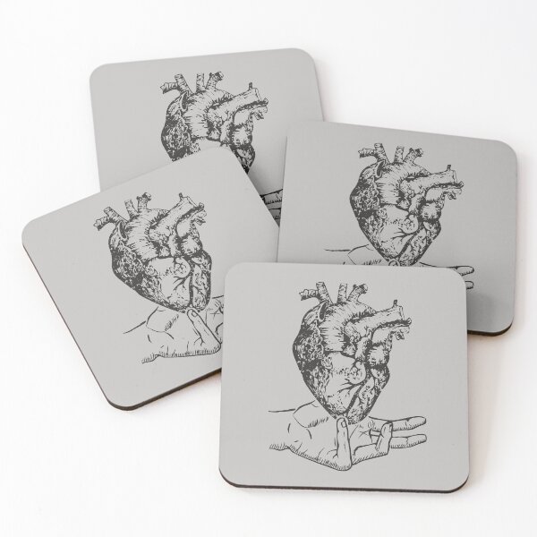 Item preview, Hand Holding Human Heart Anatomical Heart Ink Art designed and sold by alenaz.