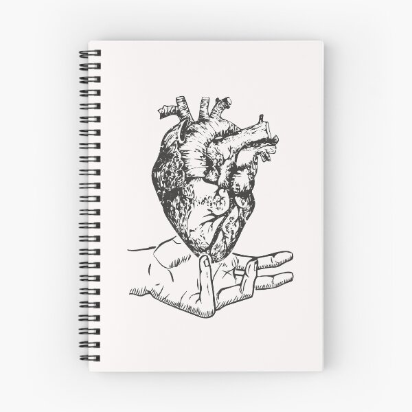 Item preview, Hand Holding Human Heart Anatomical Heart Ink Art designed and sold by alenaz.
