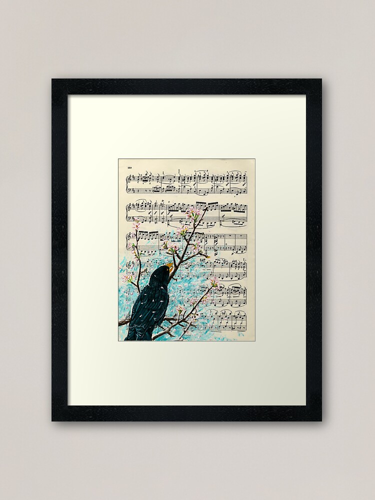 Alternate view of Blackbird Framed Art Print