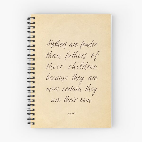 Item preview, Mothers are fonder than fathers of their children - Aristotle designed and sold by calligraphygfx.