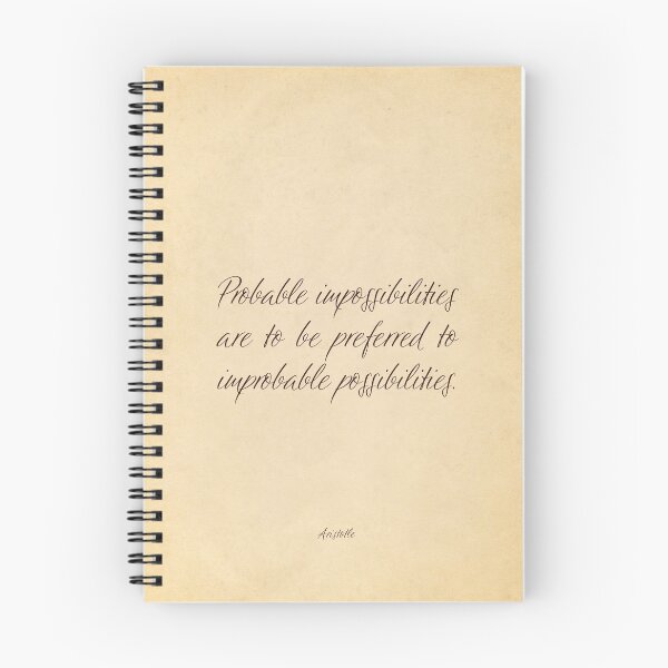Item preview, Probable impossibilities are to be preferred - Aristotle designed and sold by calligraphygfx.