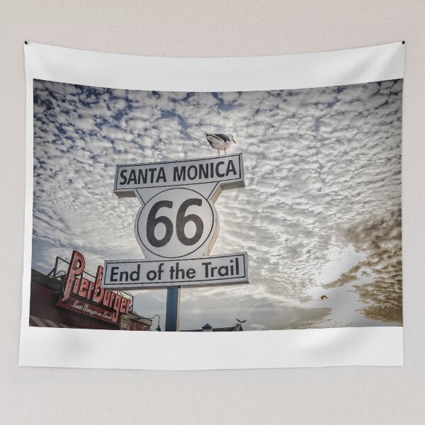 Item preview, End of Trail Route 66 Santa Monica designed and sold by Robert Alsop.