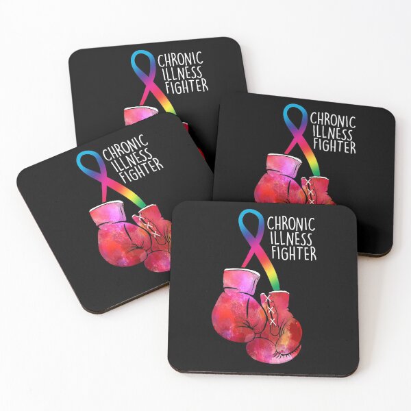 Item preview, Chronic Illness Fighter (black backing) designed and sold by spoonie-species.