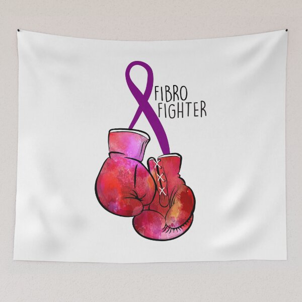 Item preview, Fibro Fighter (black) designed and sold by spoonie-species.