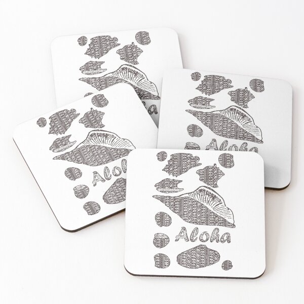 Item preview, Vintage Style Polynesian Hawaiian Cow Shell Pattern Surf Aloha designed and sold by pelagio.