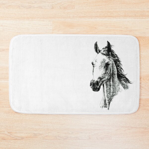 Artikelvorschau, Arabian Horse Portrait (heller Hintergrund) entworfen und verkauft von MMMSdesigns.